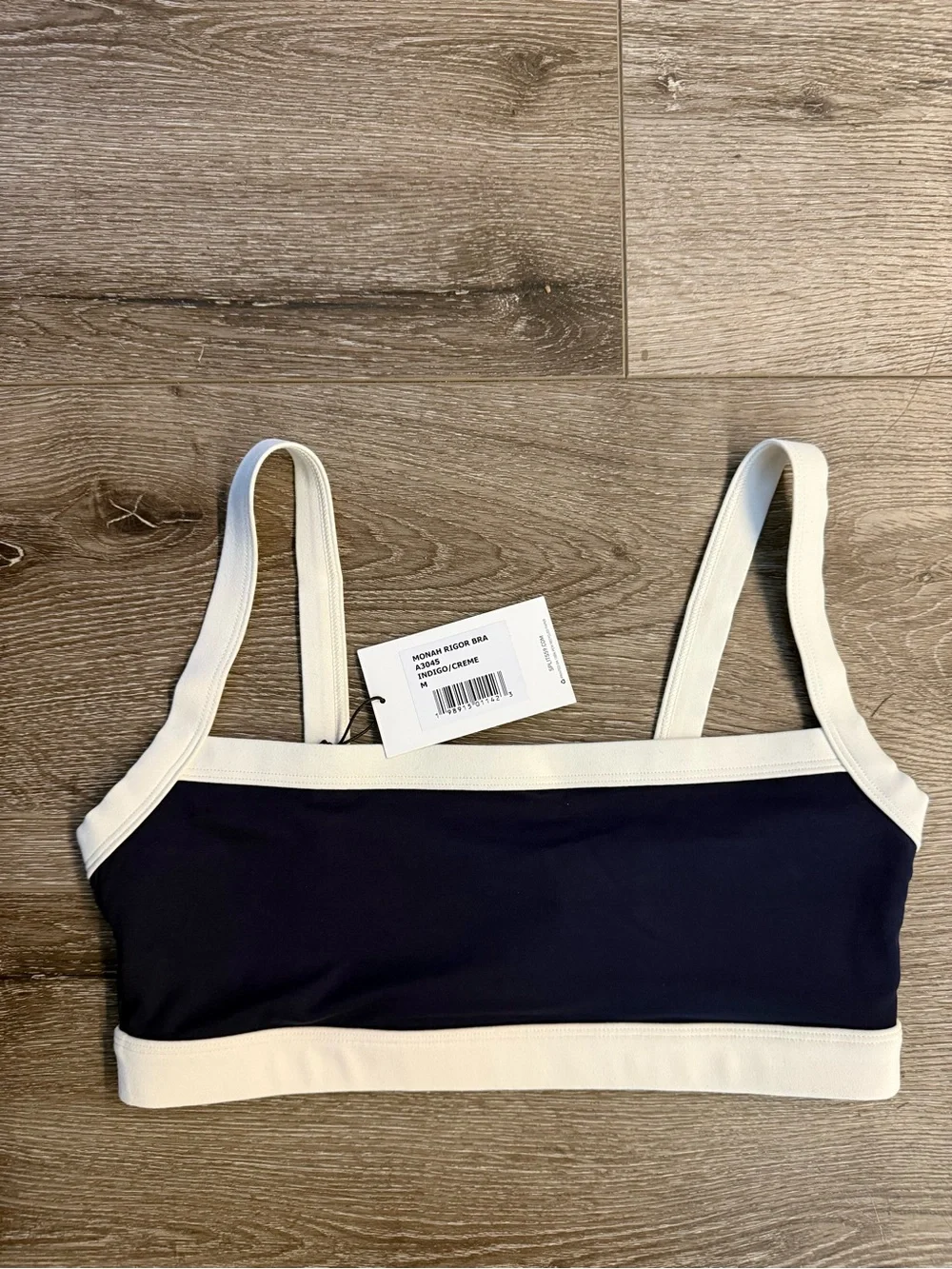 Splits59 NWT MONAH RIGOR BRA INDIGO/CREAM NWT SIZE MEDIUM - Picture 4 of 6